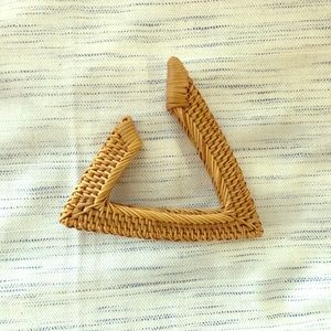 Cult Gaia Rattan Triangle Bangle Bracelet